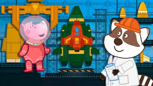 Space for kids. Adventure game
