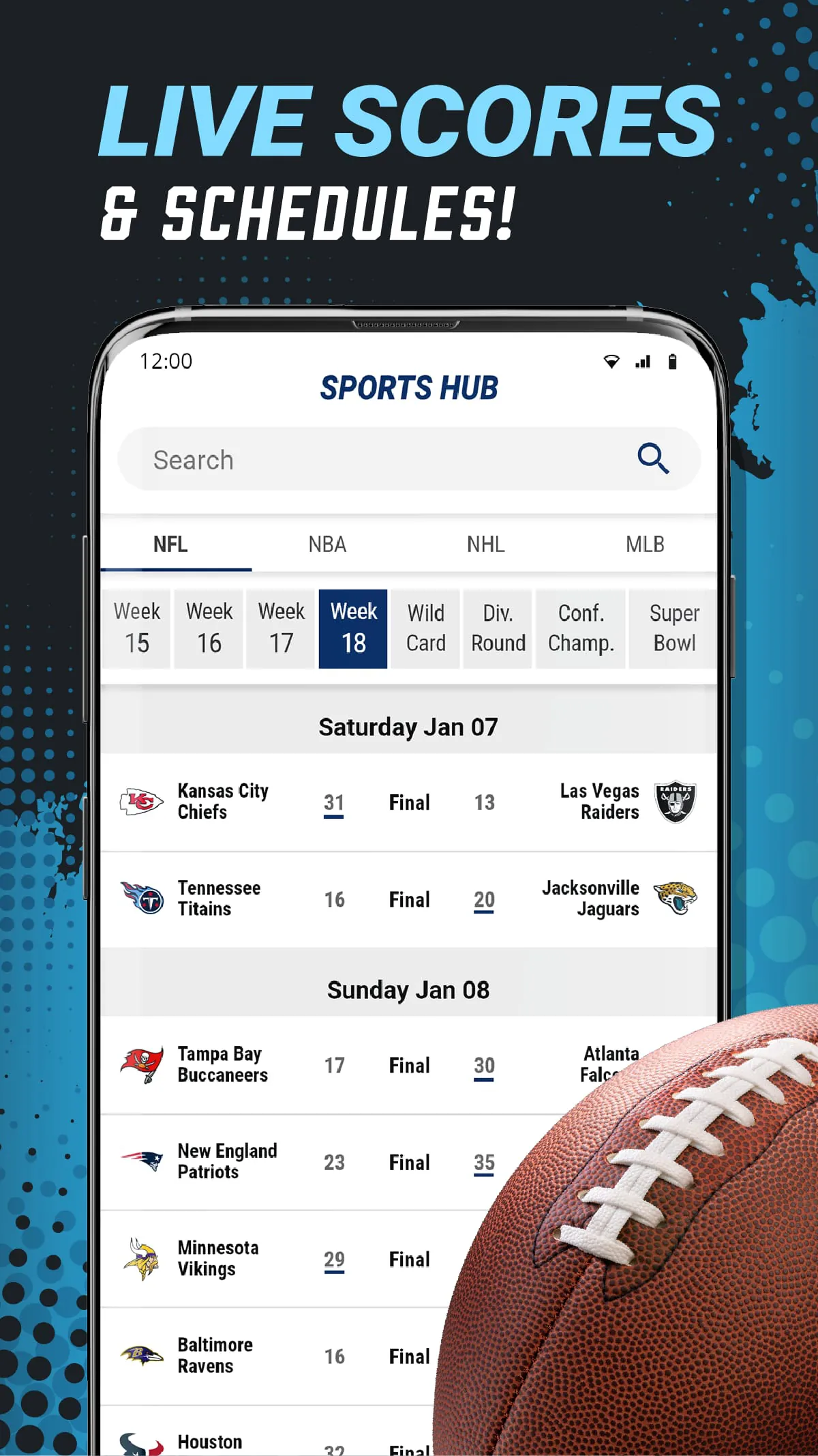 SportsHub: Wallpapers Launcher
