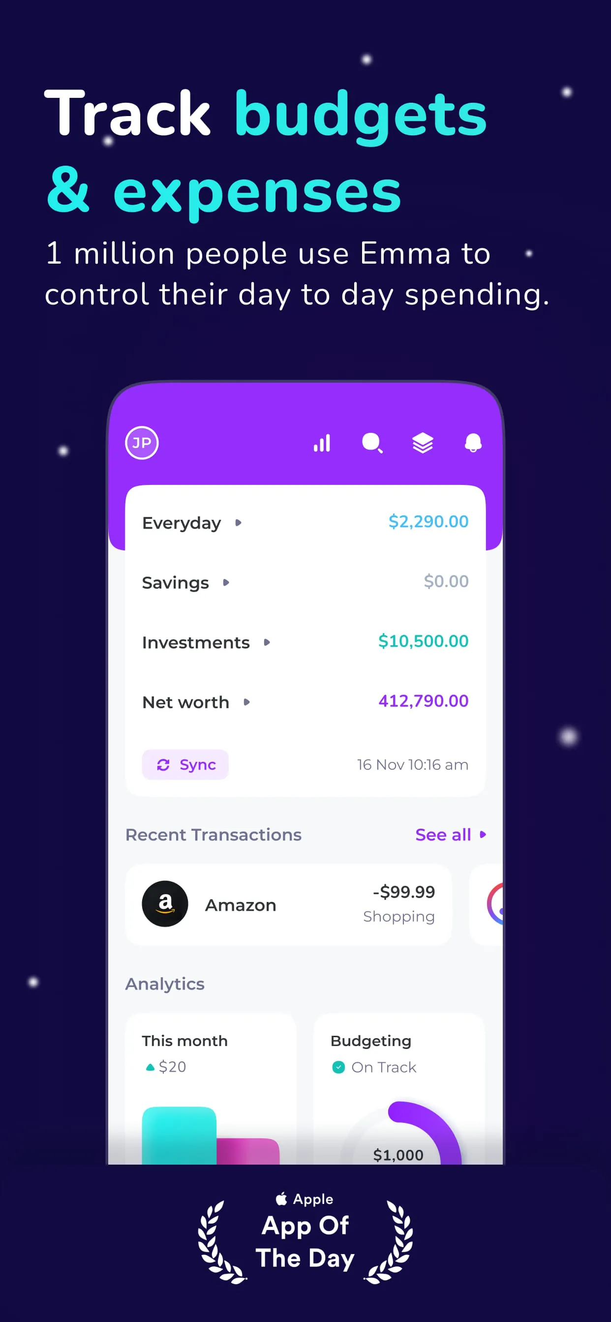 Emma - Budget Planner Tracker